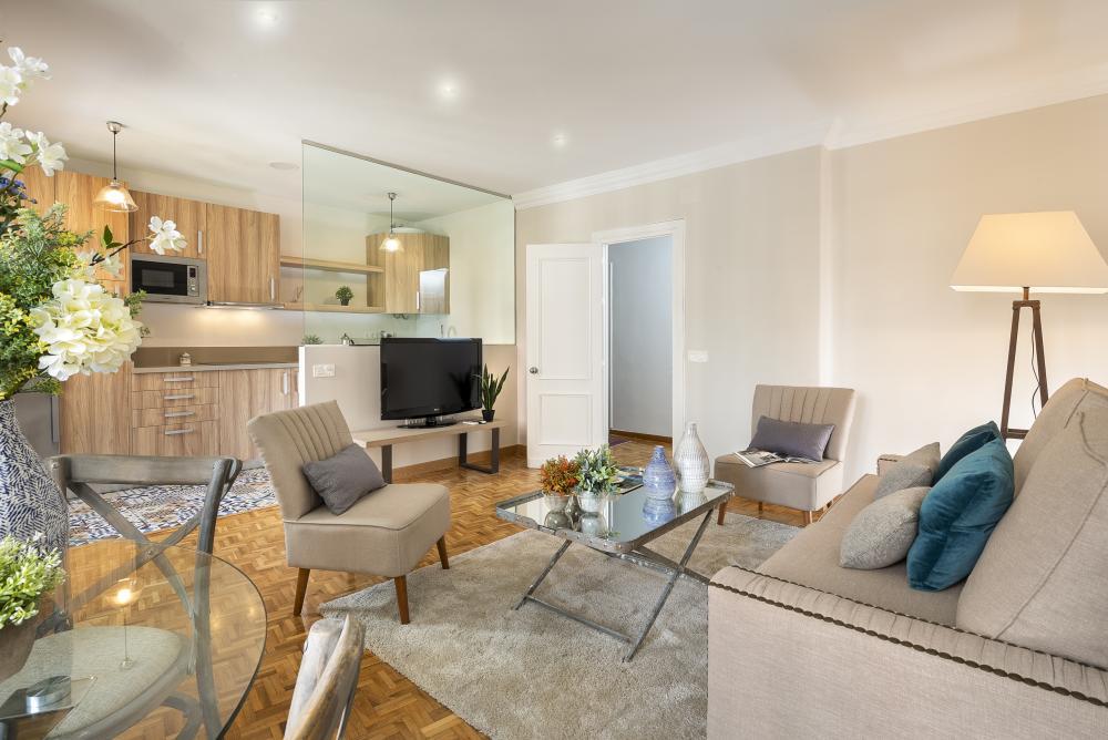 Beautiful Malaga expat apartment - Living Room