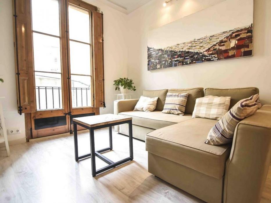 Beautiful monthly rental in Barcelona - Living room