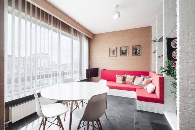 Beautiful studio loft in Antwerp for expats - Living area 2