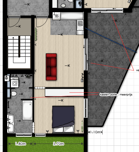 Rental apartment in Antwerp with terrace - Plans