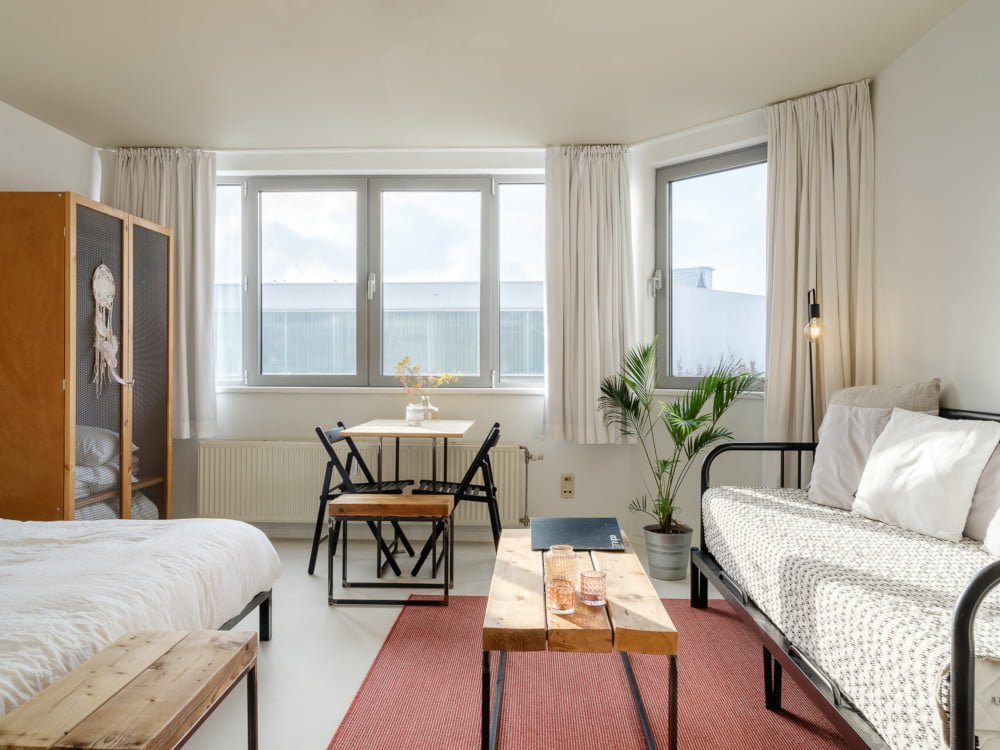 furnished studio in Ghen - Living room