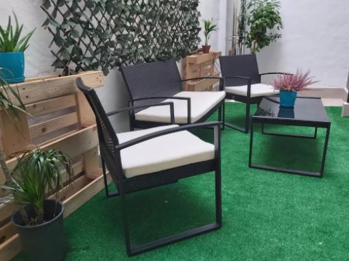 Furnished expat flat in Logroño - Terrace