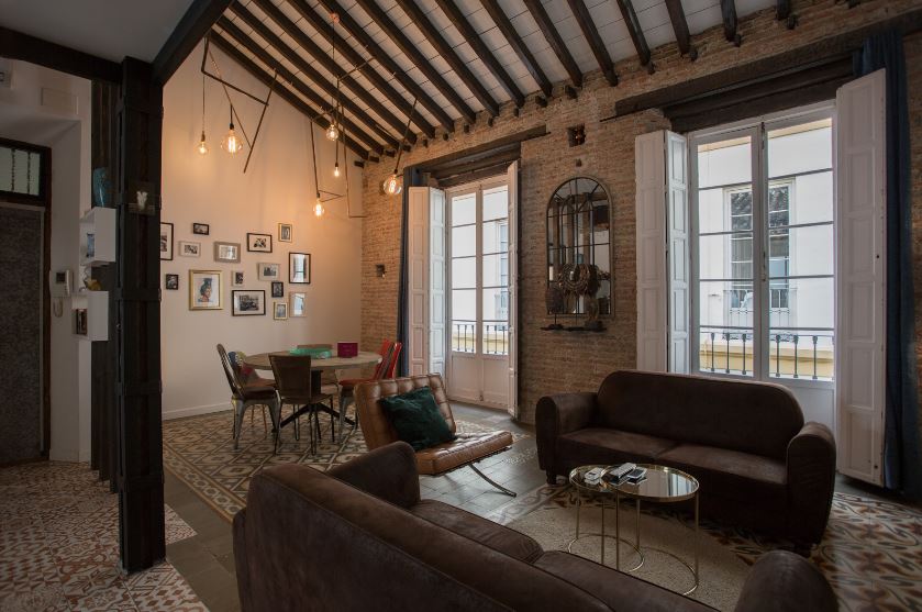 Merced - Beautiful expat loft in Malaga - Living room
