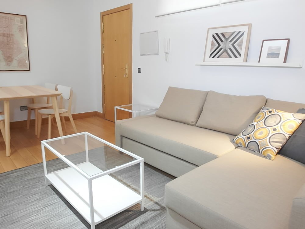 Furnished apartment for expats in Madrid - Sofa