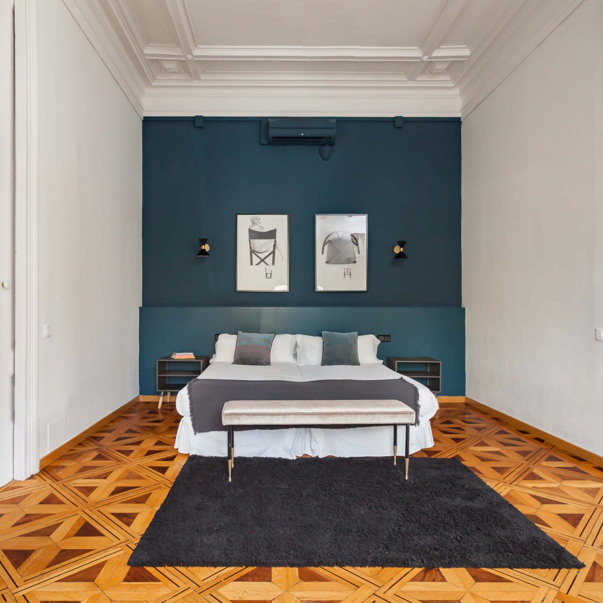 Luxury furnished apartment in Barcelona - Bed