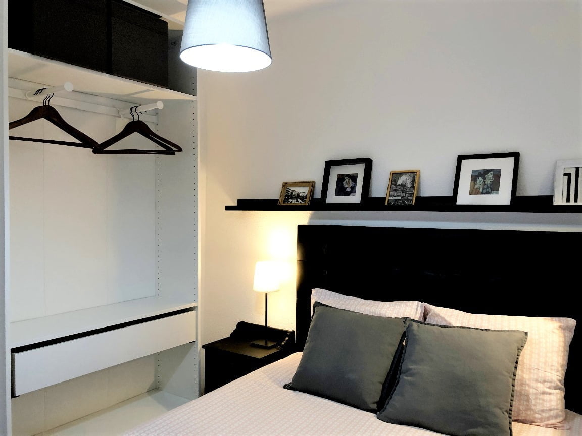 Ground floor expat apartment in Madrid - Main bedroom
