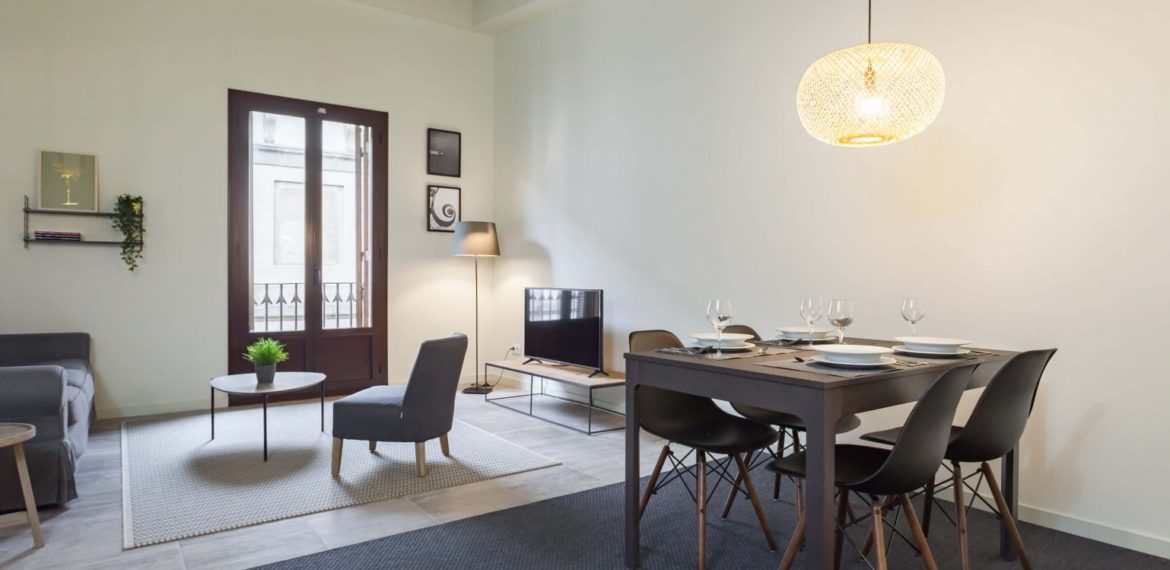 Cristina - 2 bedroom flat in Barcelona for expats - TV