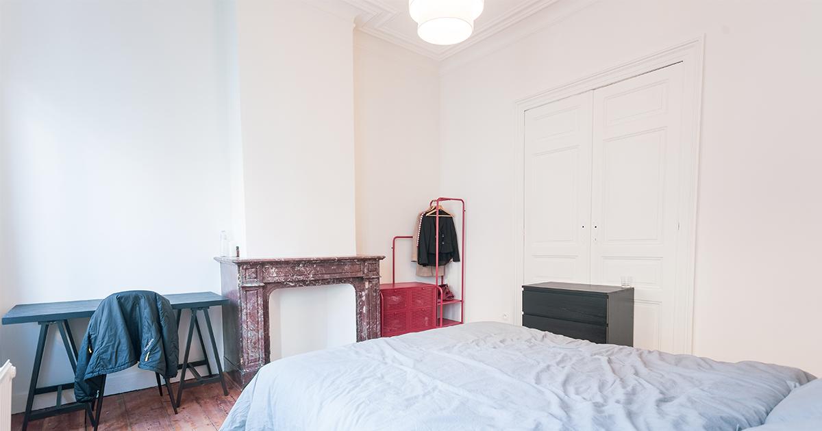 Rue du Berceau - Entry-ready bedroom in shared apartment in Brussels - Bedroom