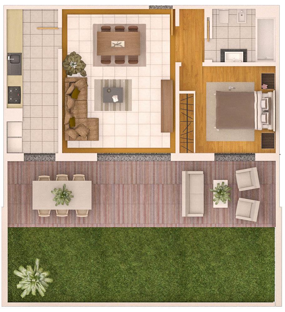 Vidal - Flat in a residential area in Funchal - Plan