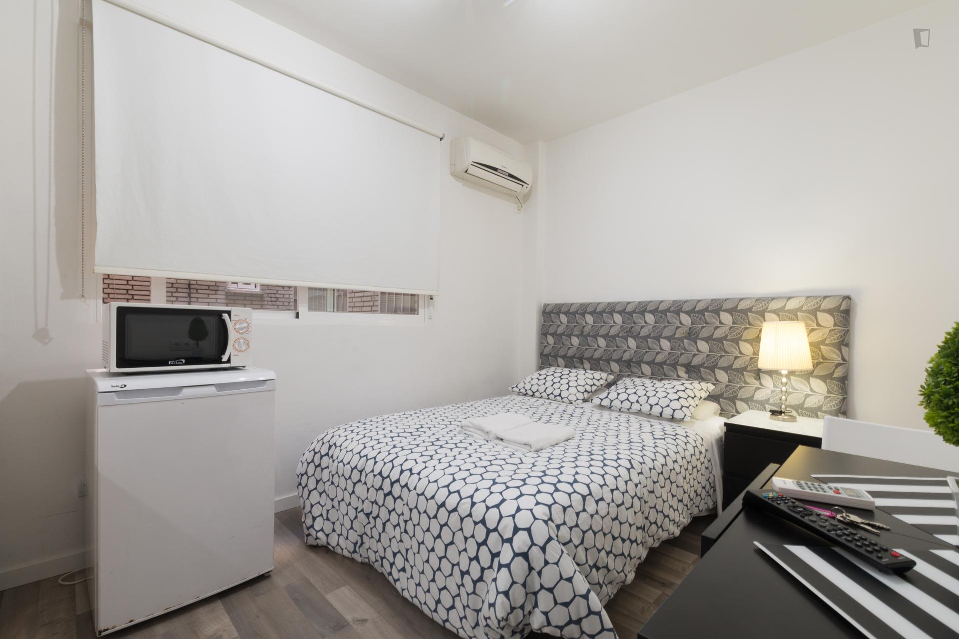 Vallehermoso 2 - Furnished studio in Madrid - Bedroom