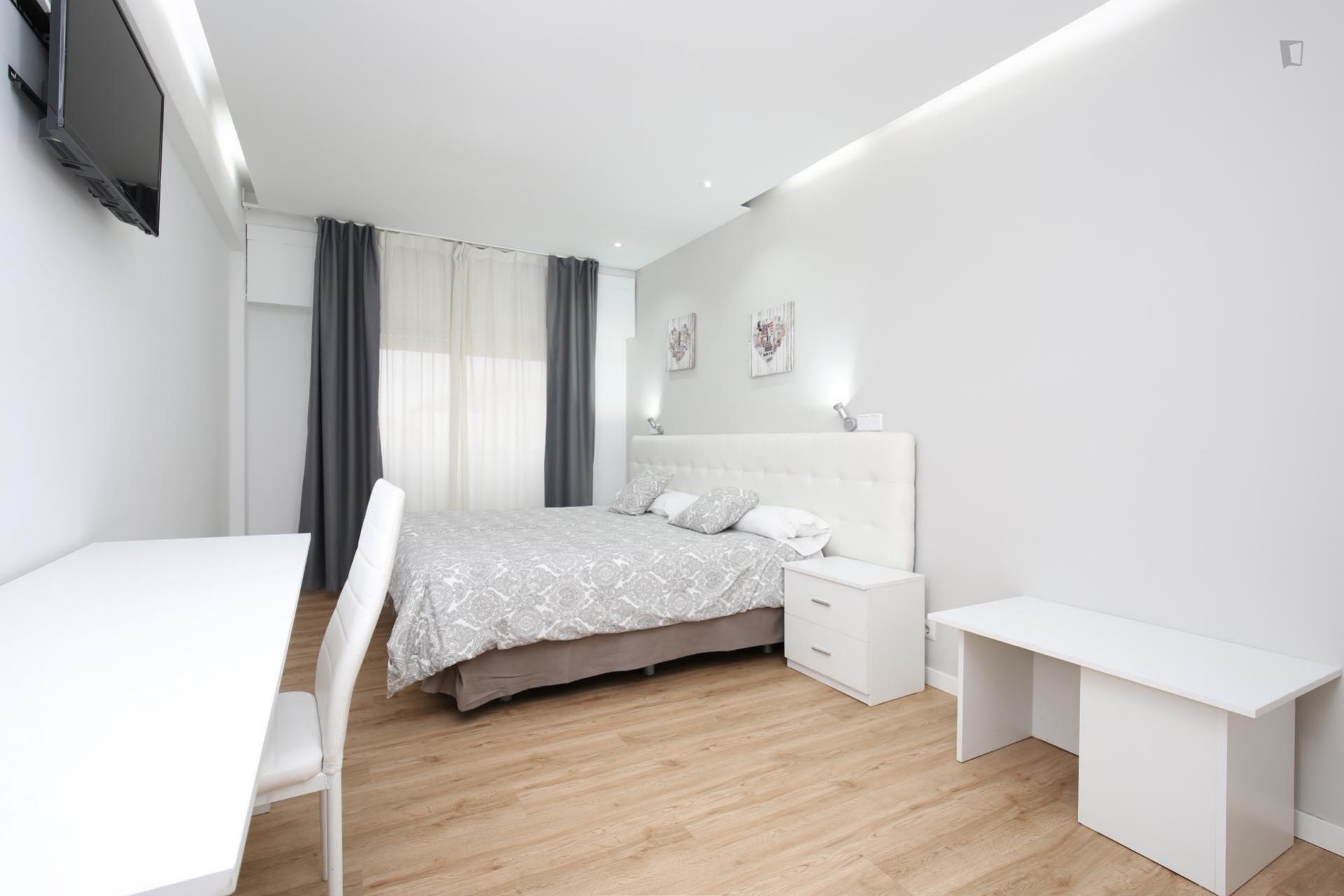 Leon - One bedroom flat in Madrid center - Bedroom