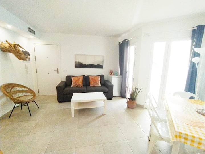 Banana - Apartment with pool in Corralejo - Living room