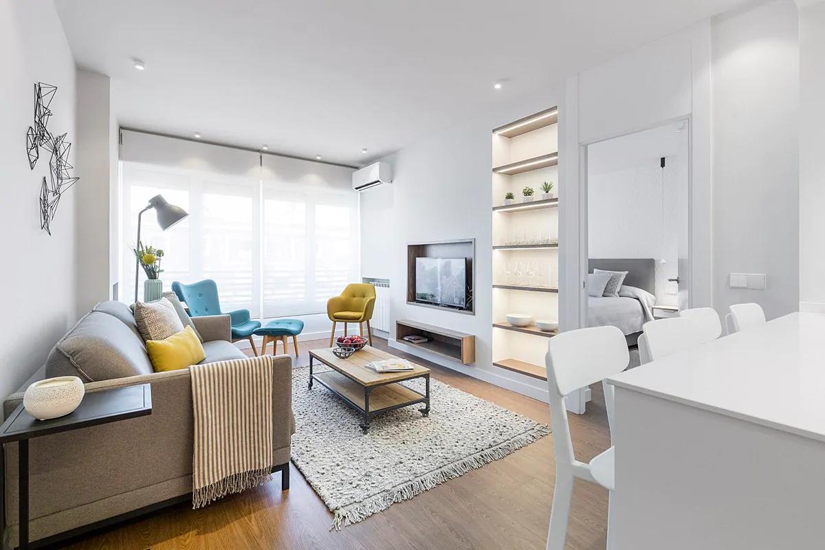 Silvela - Furnished flat in Madrid - Living room