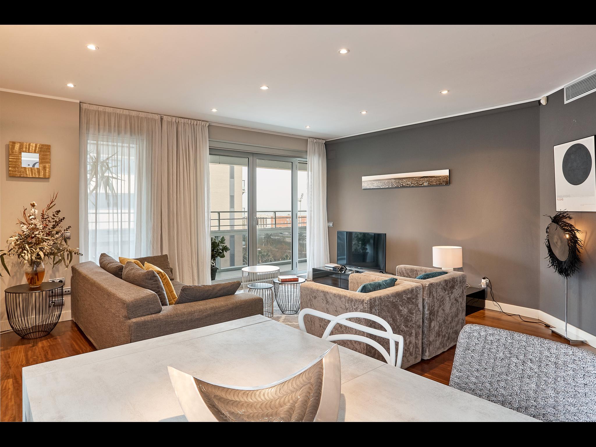 Vidal - Seaview apartment in Barcelona - Living room