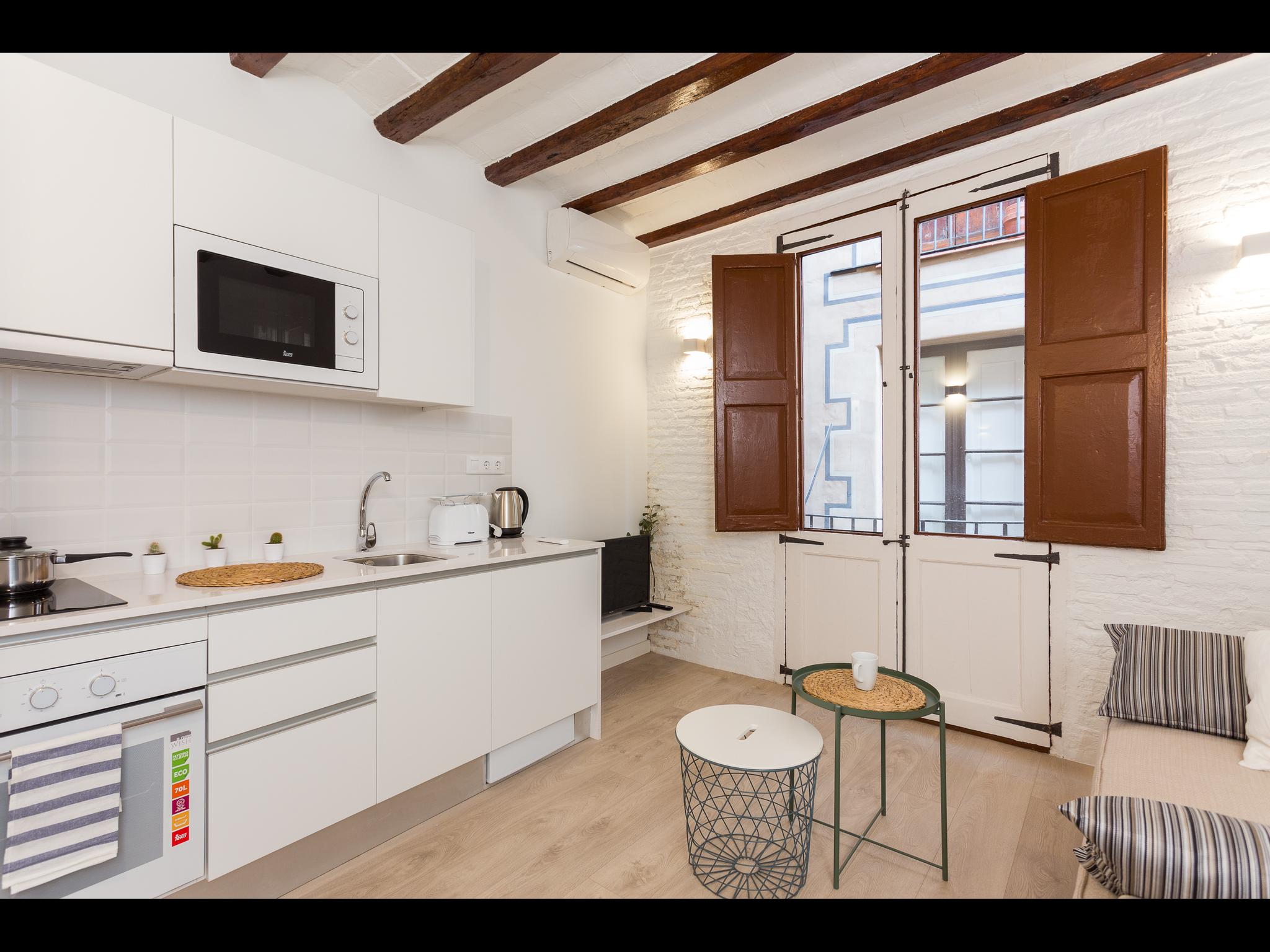 Malnom - Modern furnished studio in Barcelona - Living room