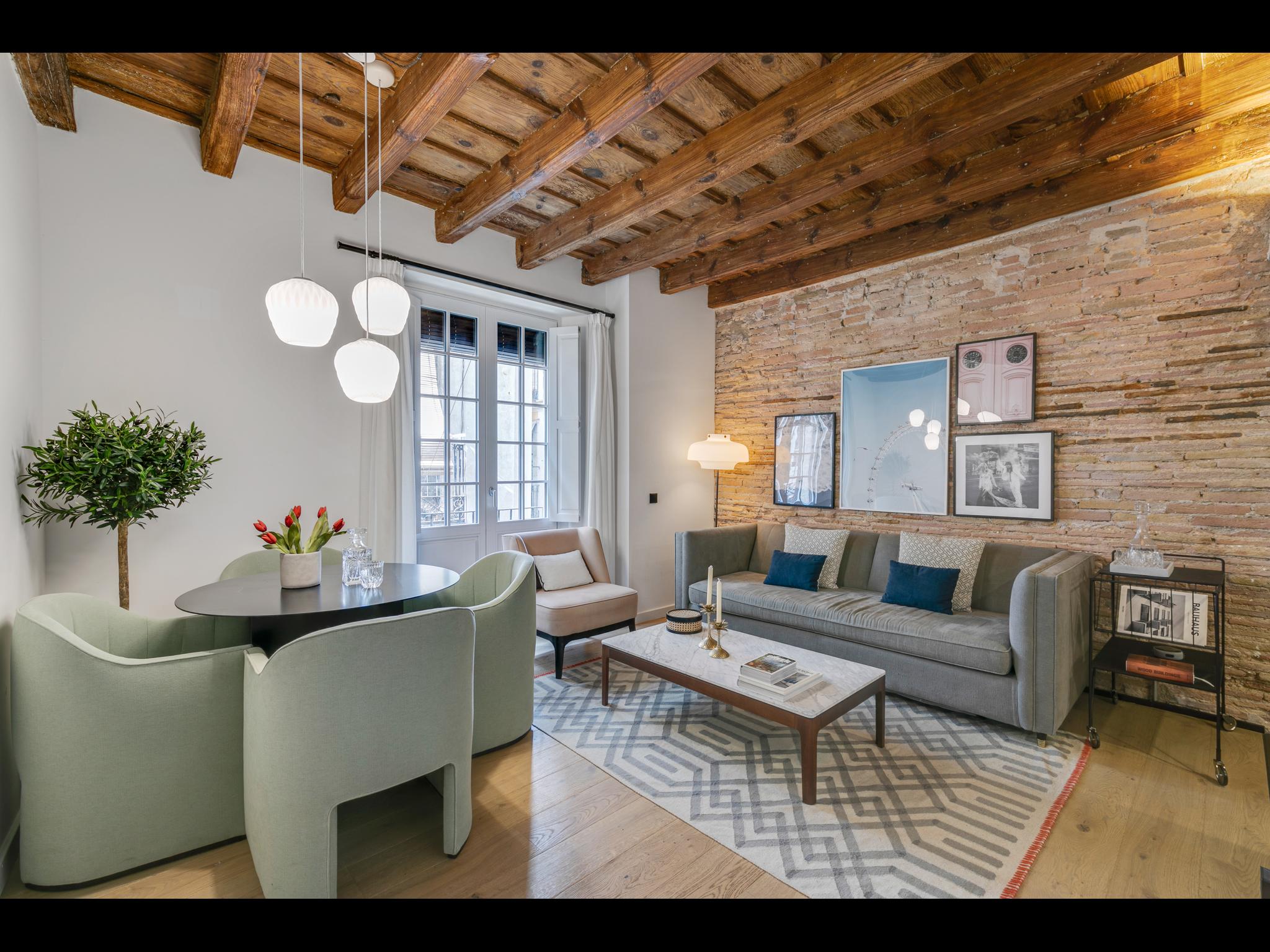 Gignas - Luxury flat with terrace in Barcelona - Living room