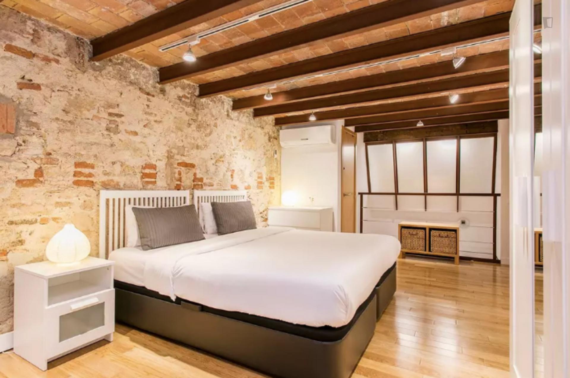 Spacious modern apartment in Barcelona - Bedroom