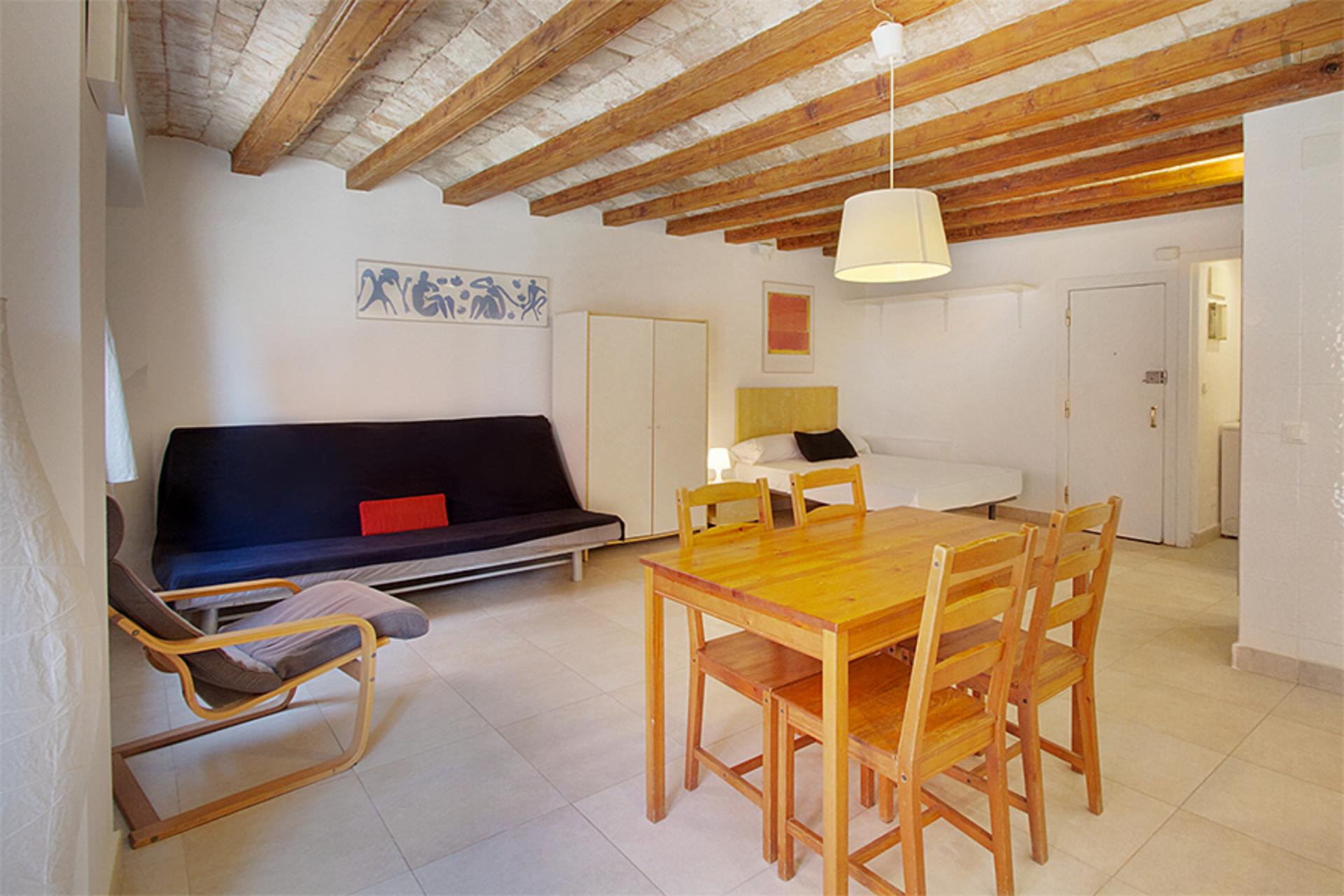 Robador - Bright studio in Barcelona - Living room