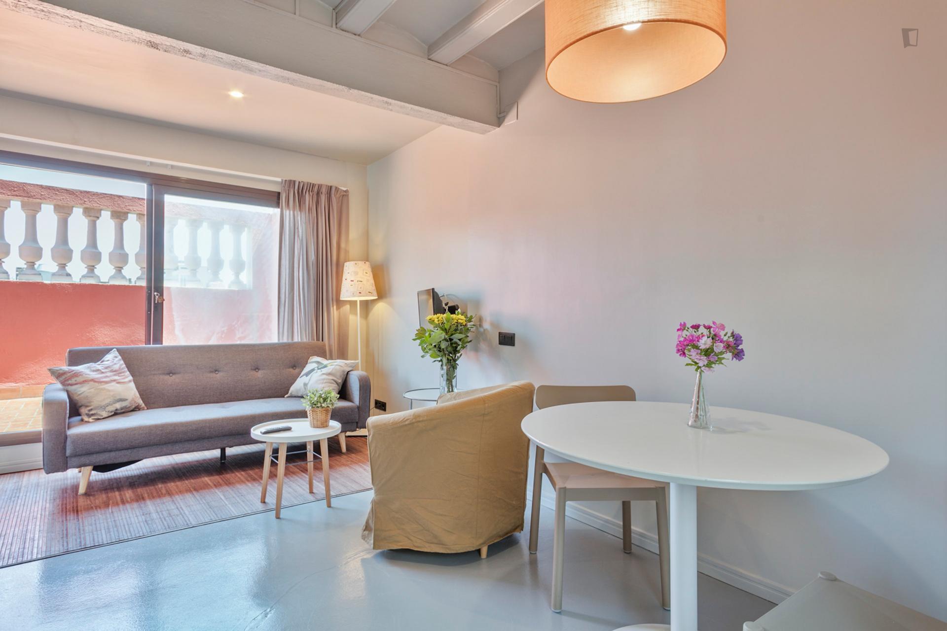 Reial 2 - Beautiful apartment in Barcelona - Living room