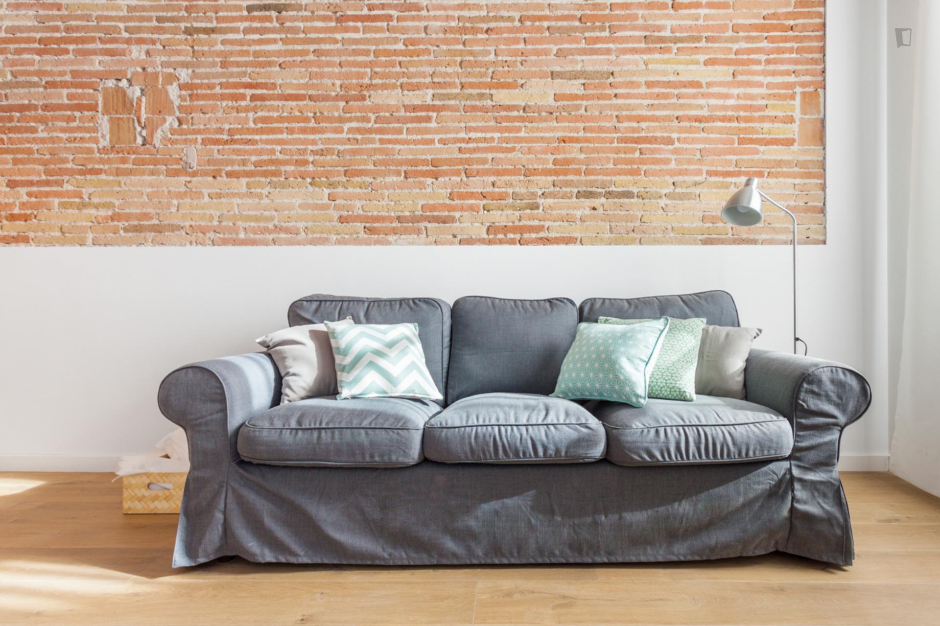 Paloma - Entry ready apartment in Barcelona for expats - Living room