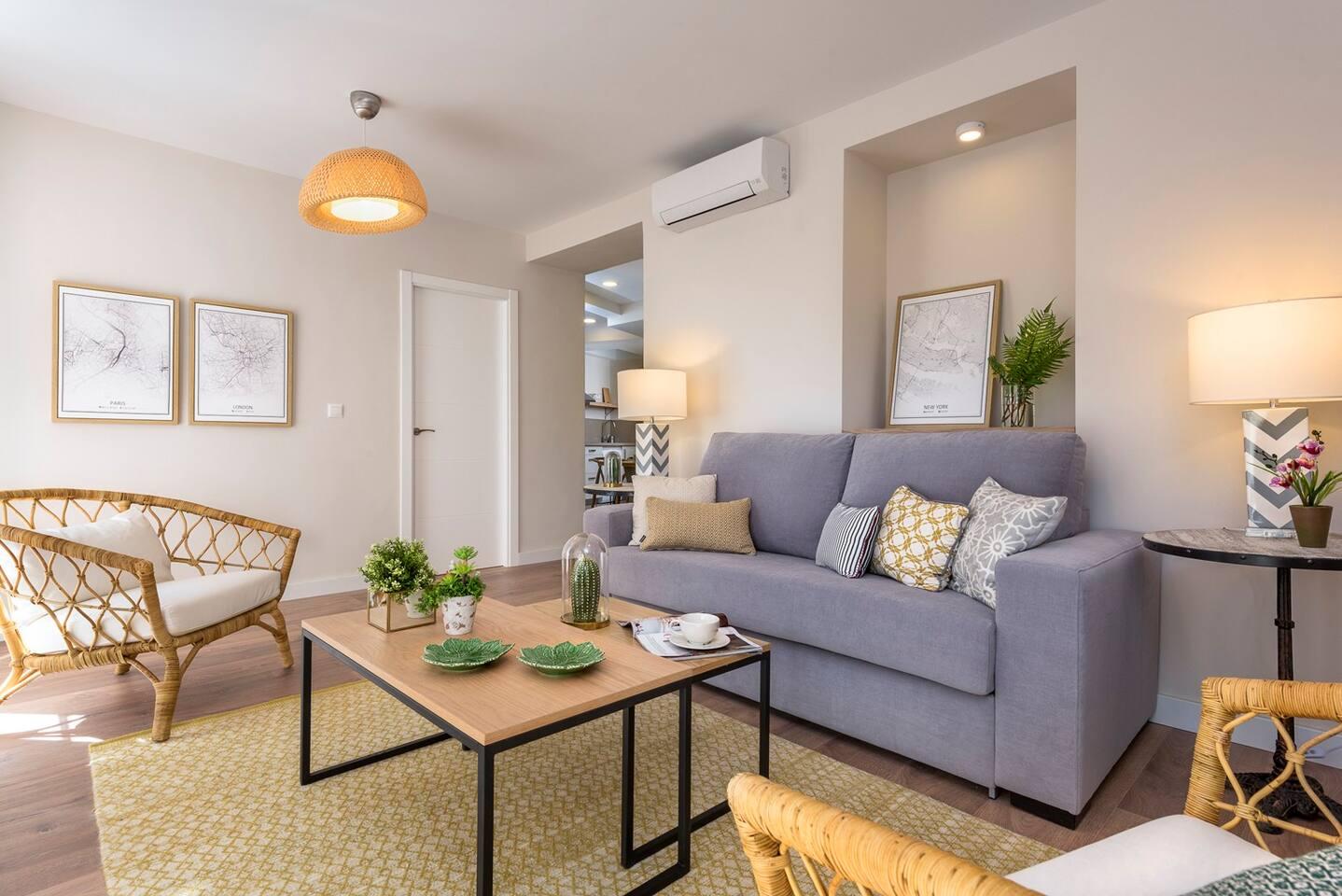 Caldereria 2 - Luxury apartment in Malaga - Living room