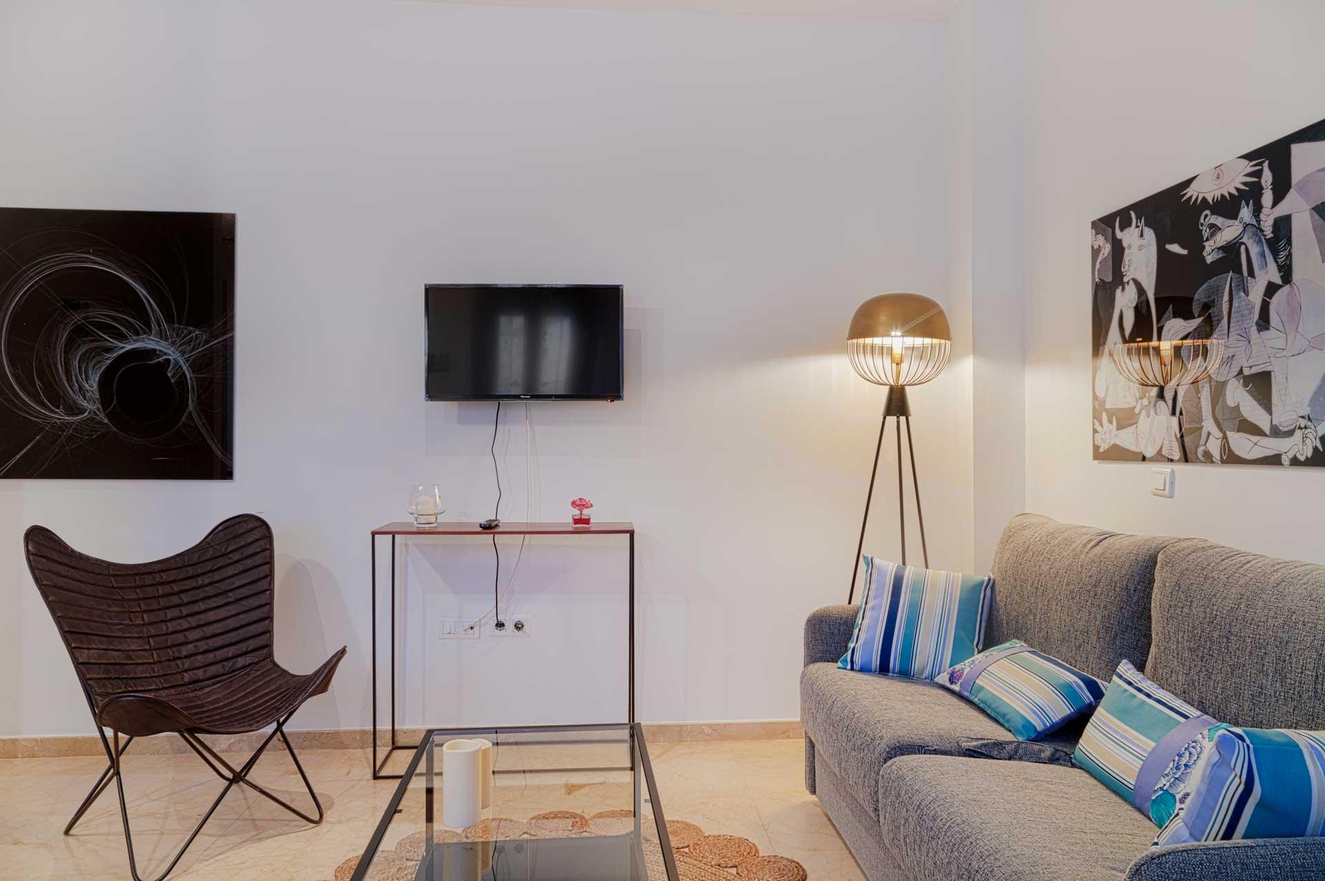 Gigantes - Lovely furnished apartment in Malaga - Living room