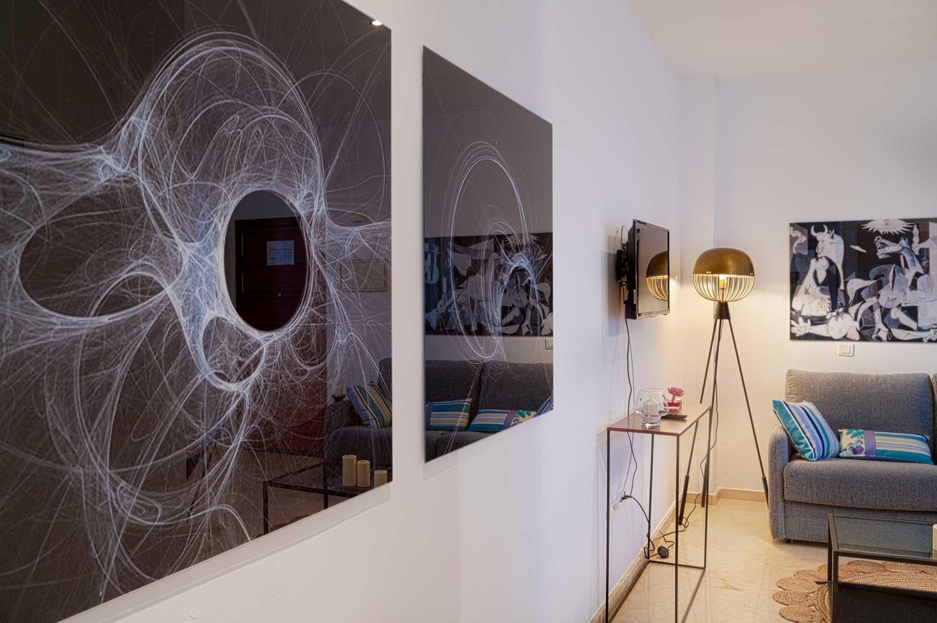 Gigantes - Lovely furnished apartment in Malaga - Living room