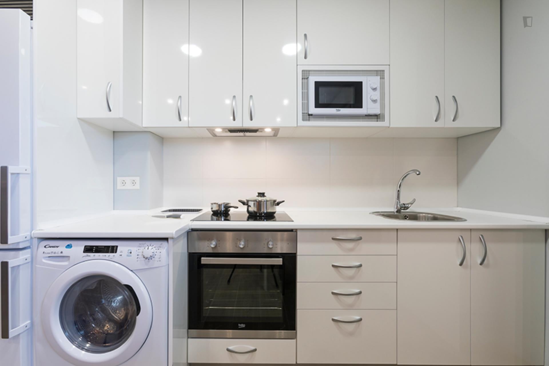 Zurbaranbarri - Bedroom in flat in Bilbao - Kitchen