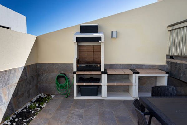 Lagoon beach - Modern apartment on Fuerteventura - Terrace - BBQ