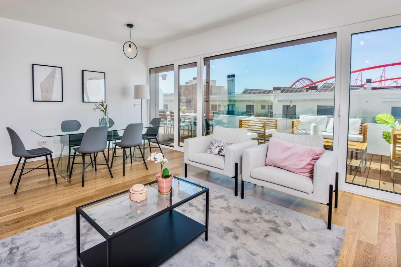 Baptista - Modern Apartment with terrace in Lisbon - Living room 