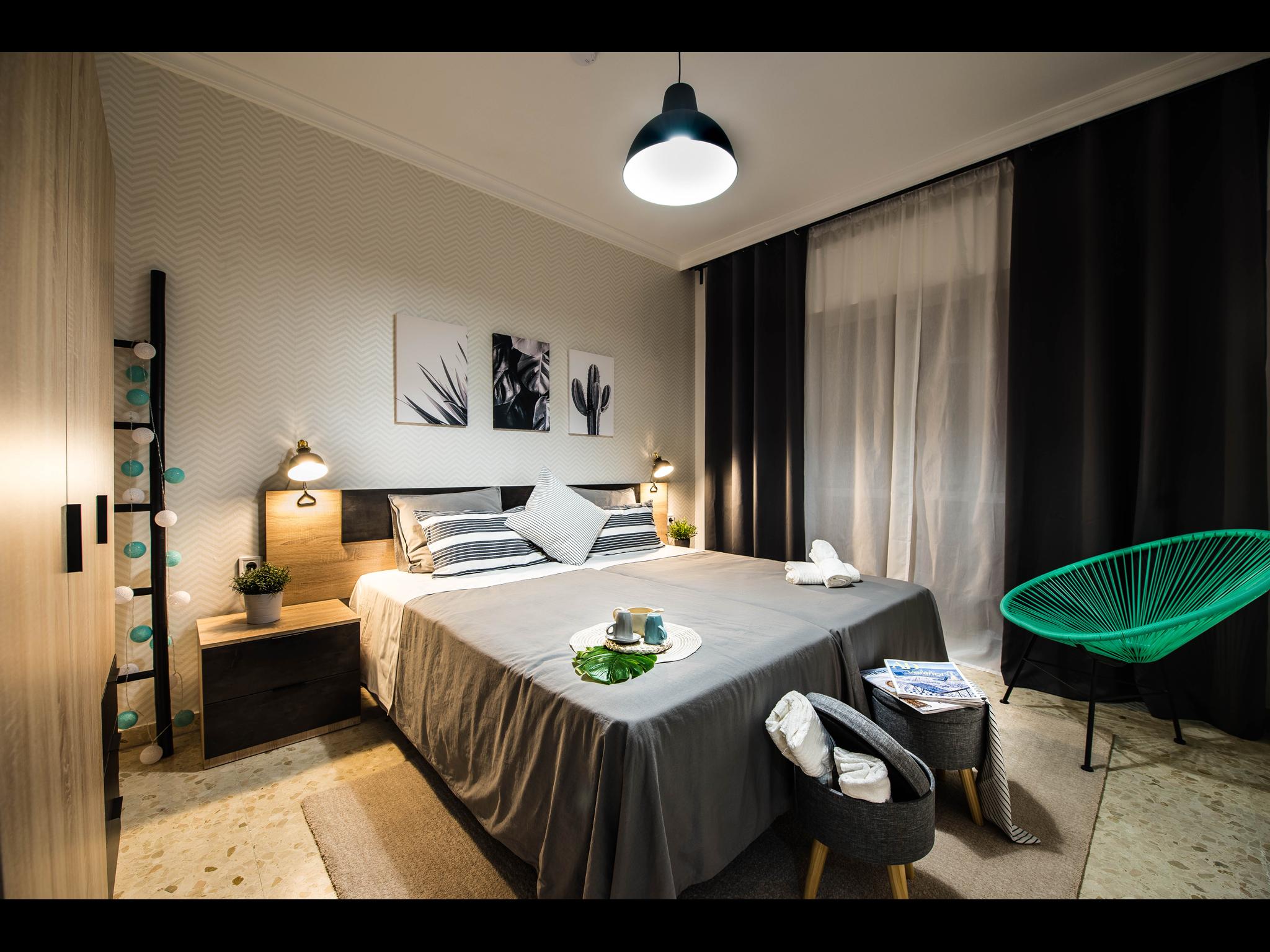 Monje - Exclusive 1 Bedroom Flat in Malaga - Bedroom