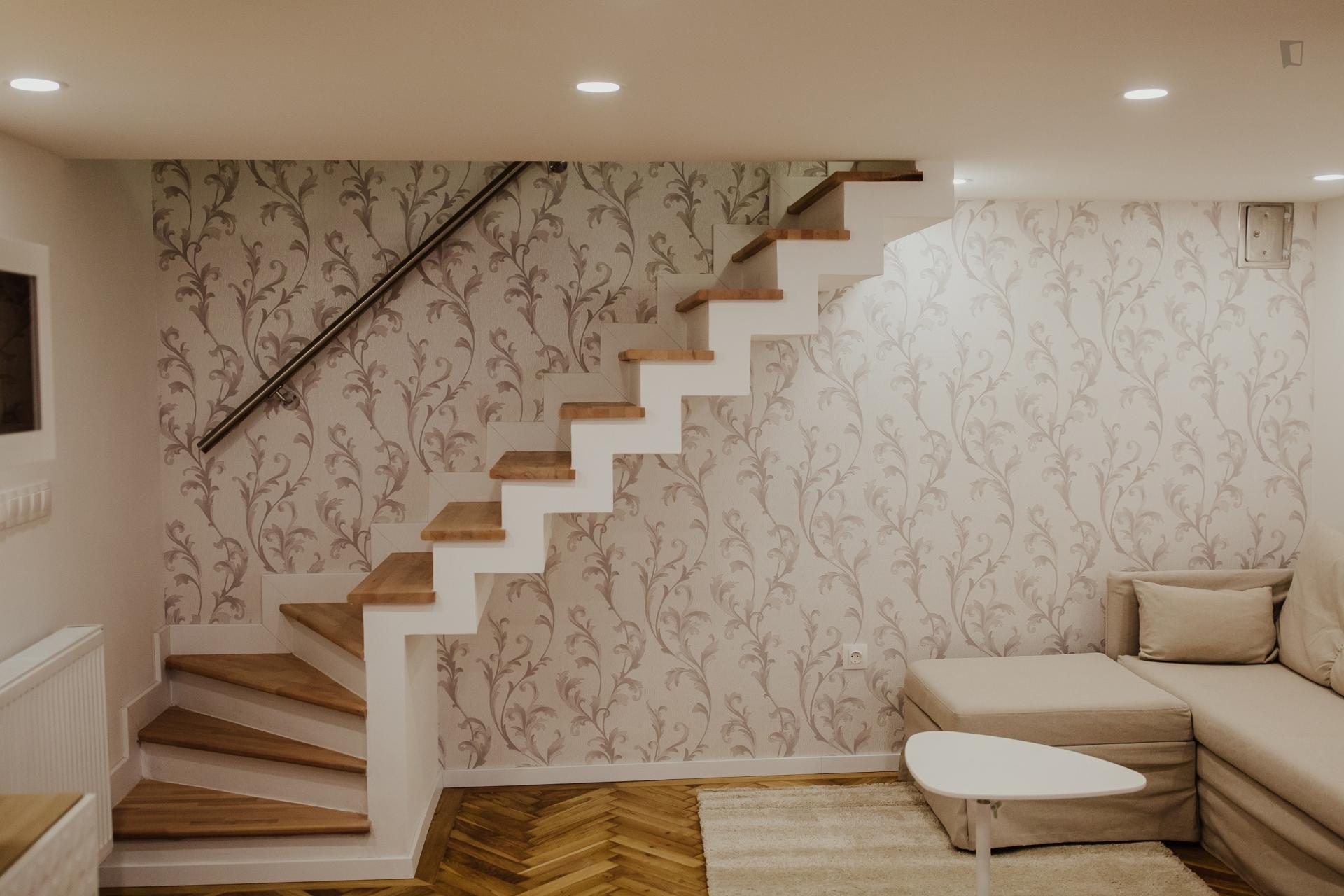 Zichy - Luminous duplex in Budapest - Stairs