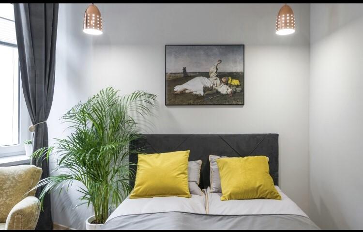 Kordeckiego - studio apartment in Kraków - bed