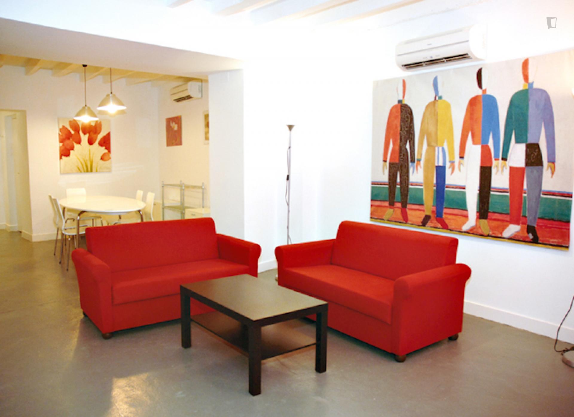 La Rambla - private double room in Alicante - Living