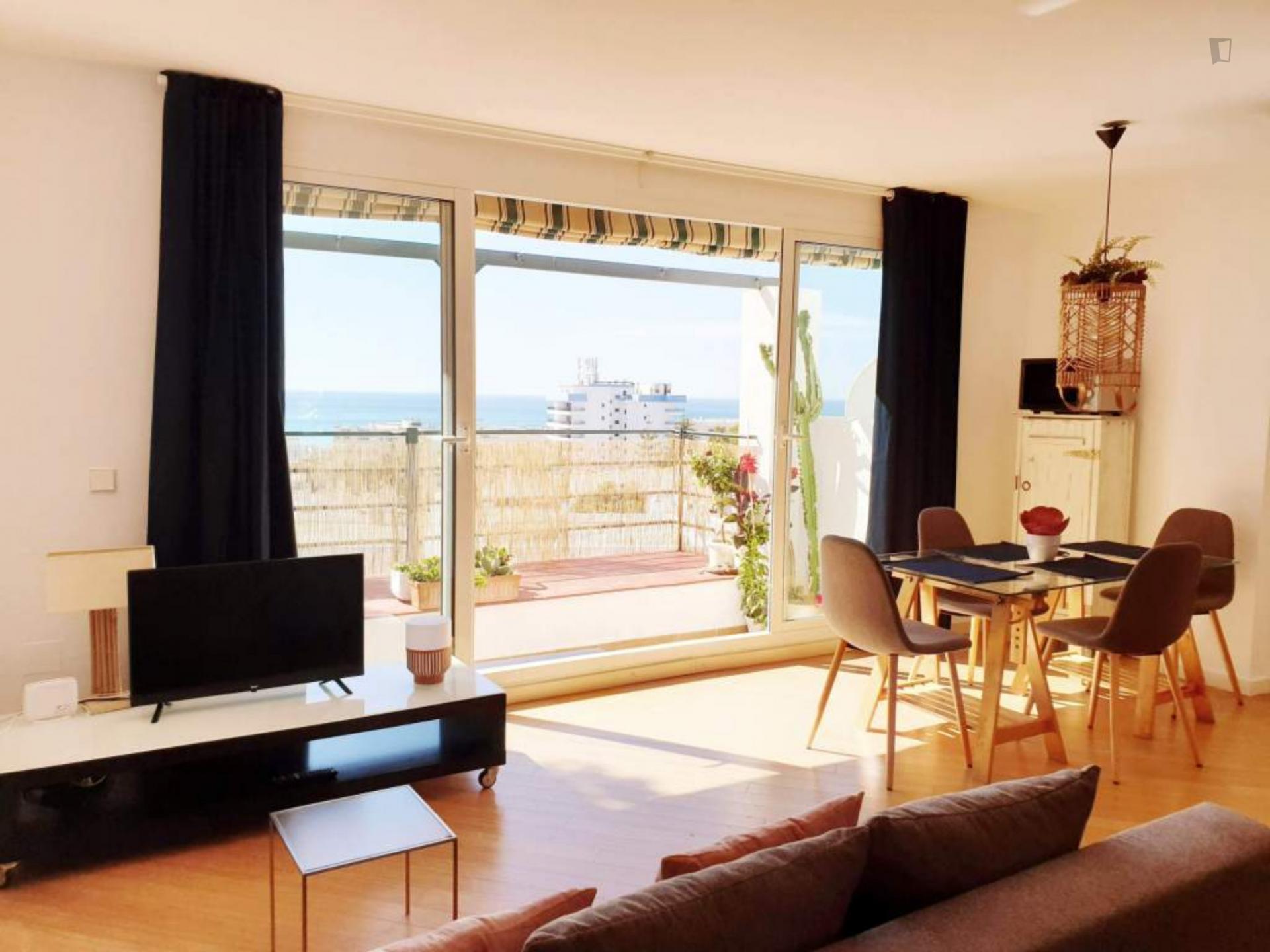 Cordera - Flat with Terrace and View in Malaga - Livingroom