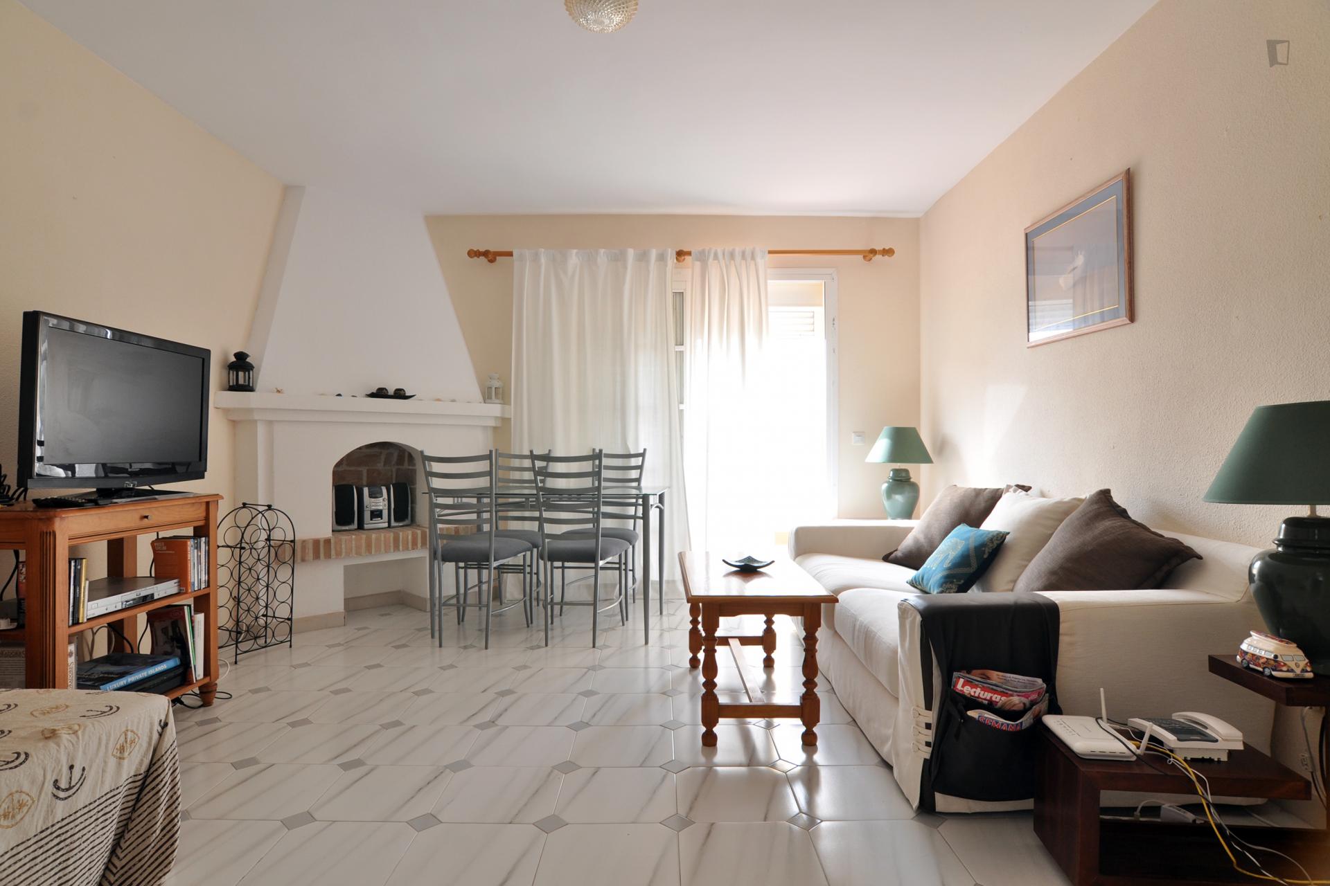 Zeus- Quiet and Nice apartment in Malaga - Living room 