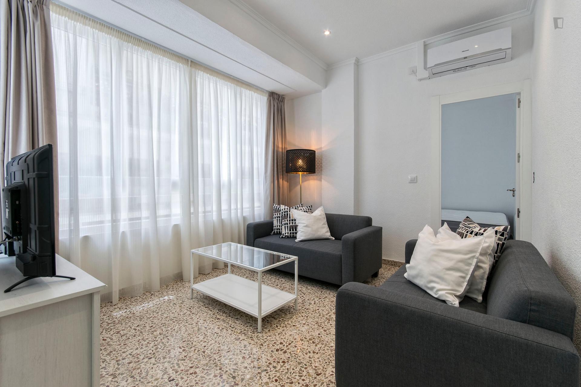 Alicante room - Cool double bedroom in Alicante city center - Living