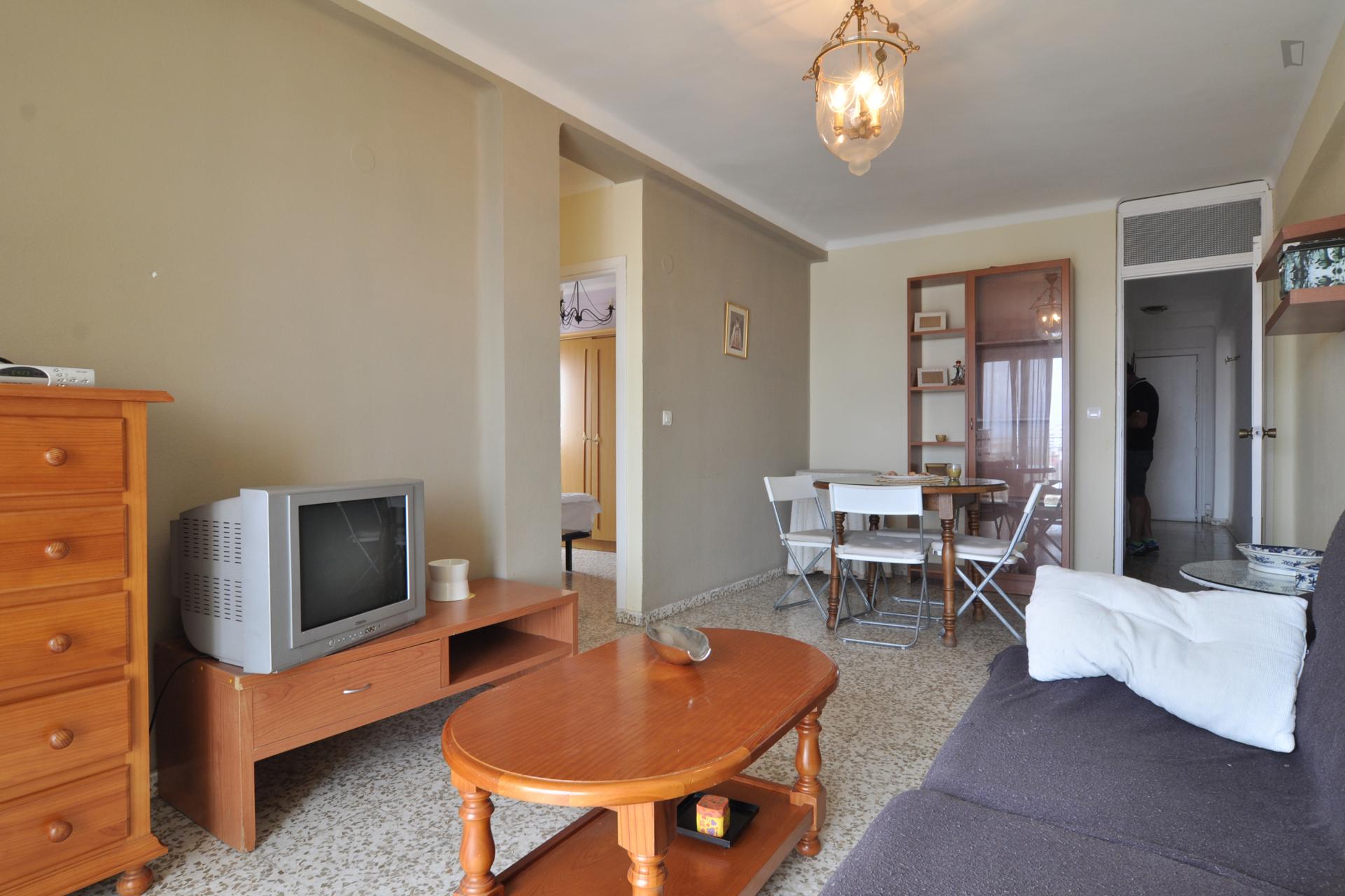 Europa- Student Flat in Malaga Near University - Living room