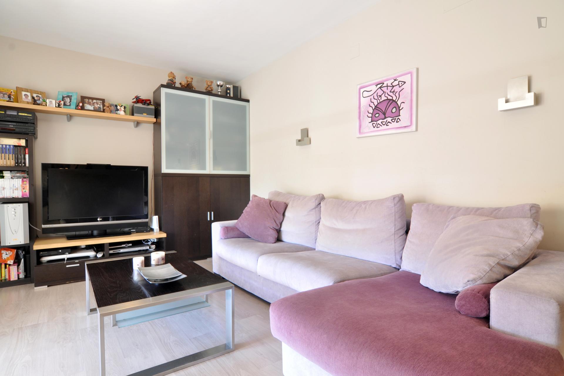 Cruz -Modern and Functional flat in Malaga - Living room 