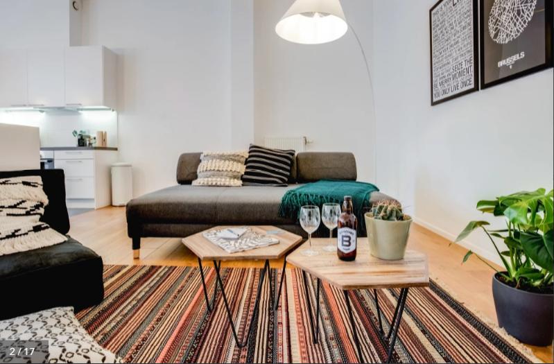 Livourne - Exclusive expat apartment in Brussels - Living room