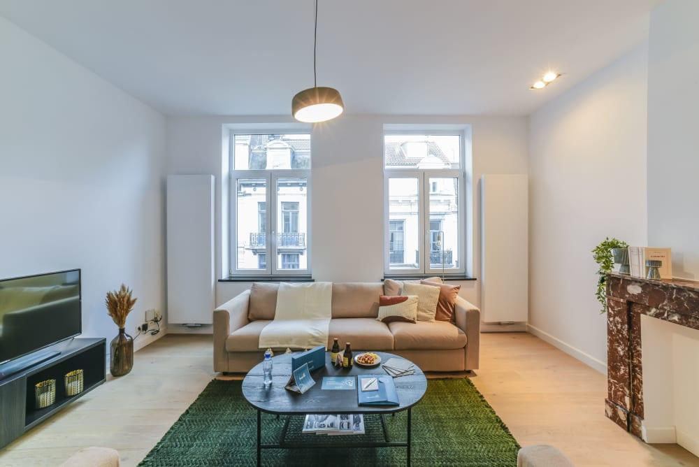 Antoine - Luxury furnished apartment in Brussels - Living room
