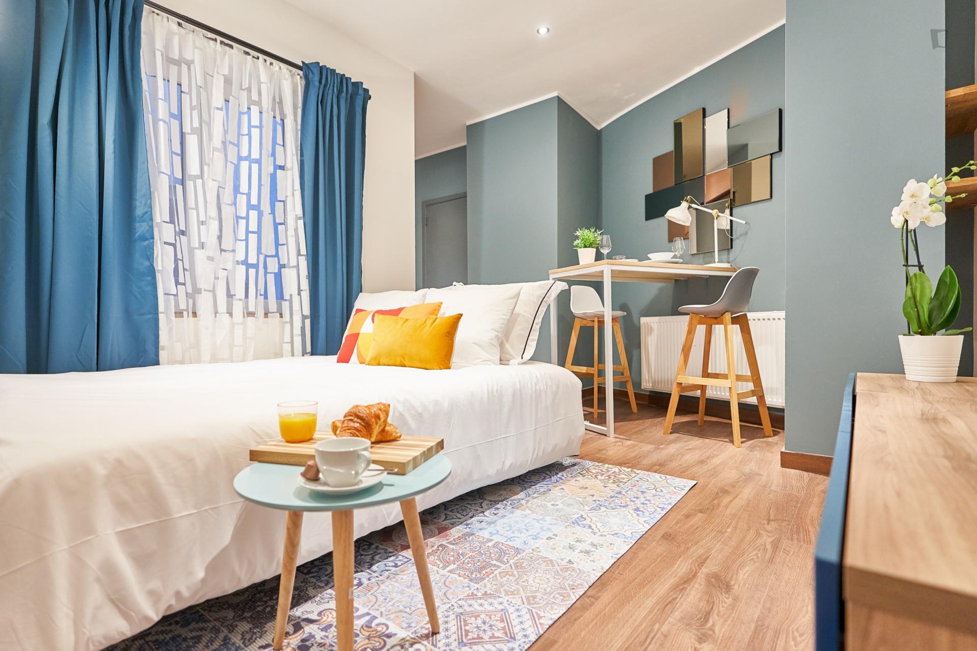 Anspach- Updated Belgium studio for expats - Bedroom