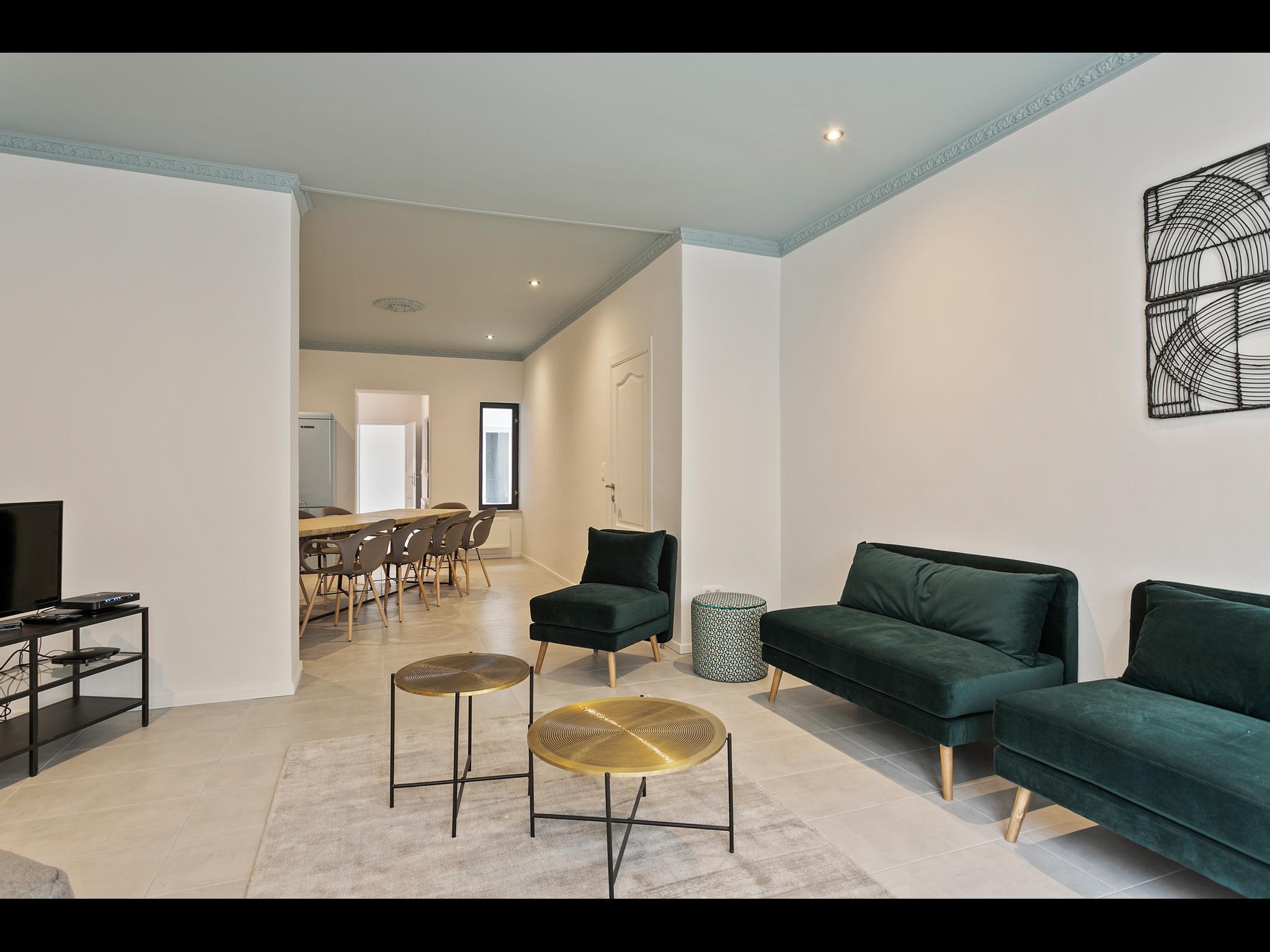 Pavie - Equipped expat apartment in Brussels - Living room