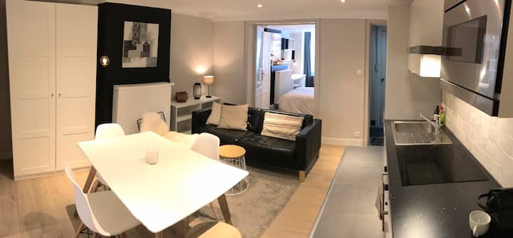 Clementina 2 - Luxury expat apartment in Ghent 3 - Living room