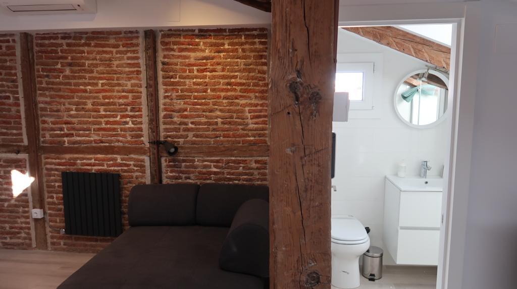 Madera - Luxury studio for rent in Madrid - Living room