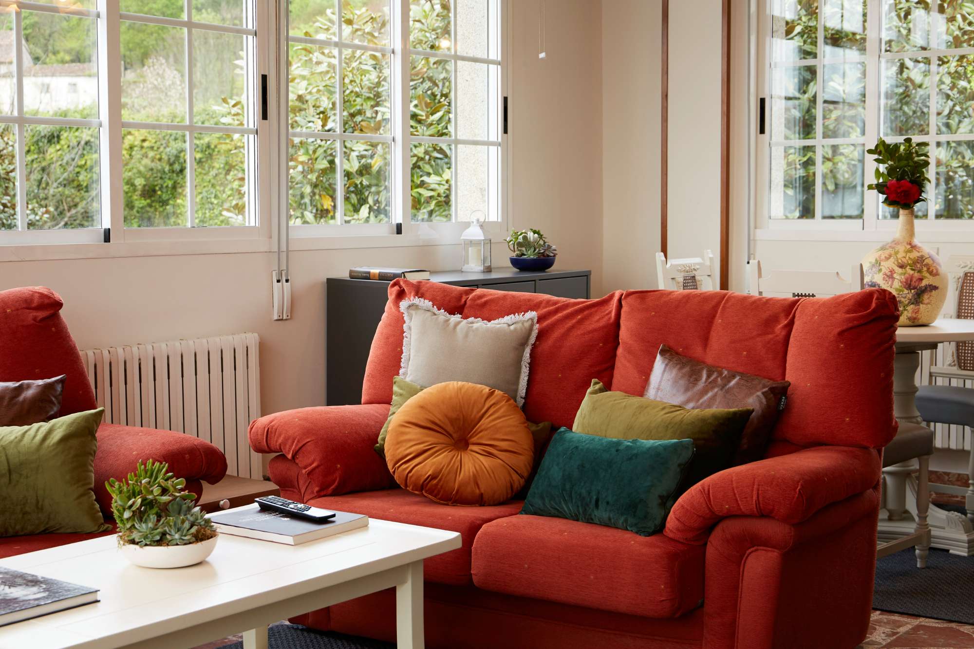 Villa Rosa - Luxury furnished villa for rent in Galicia - Living room