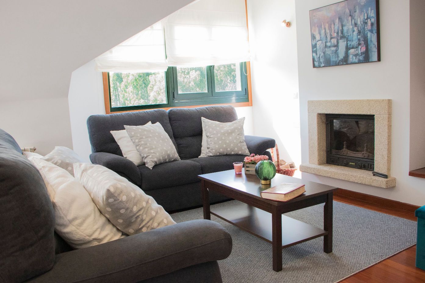 Teo - Luxury penthouse for rent in Galicia - Living room