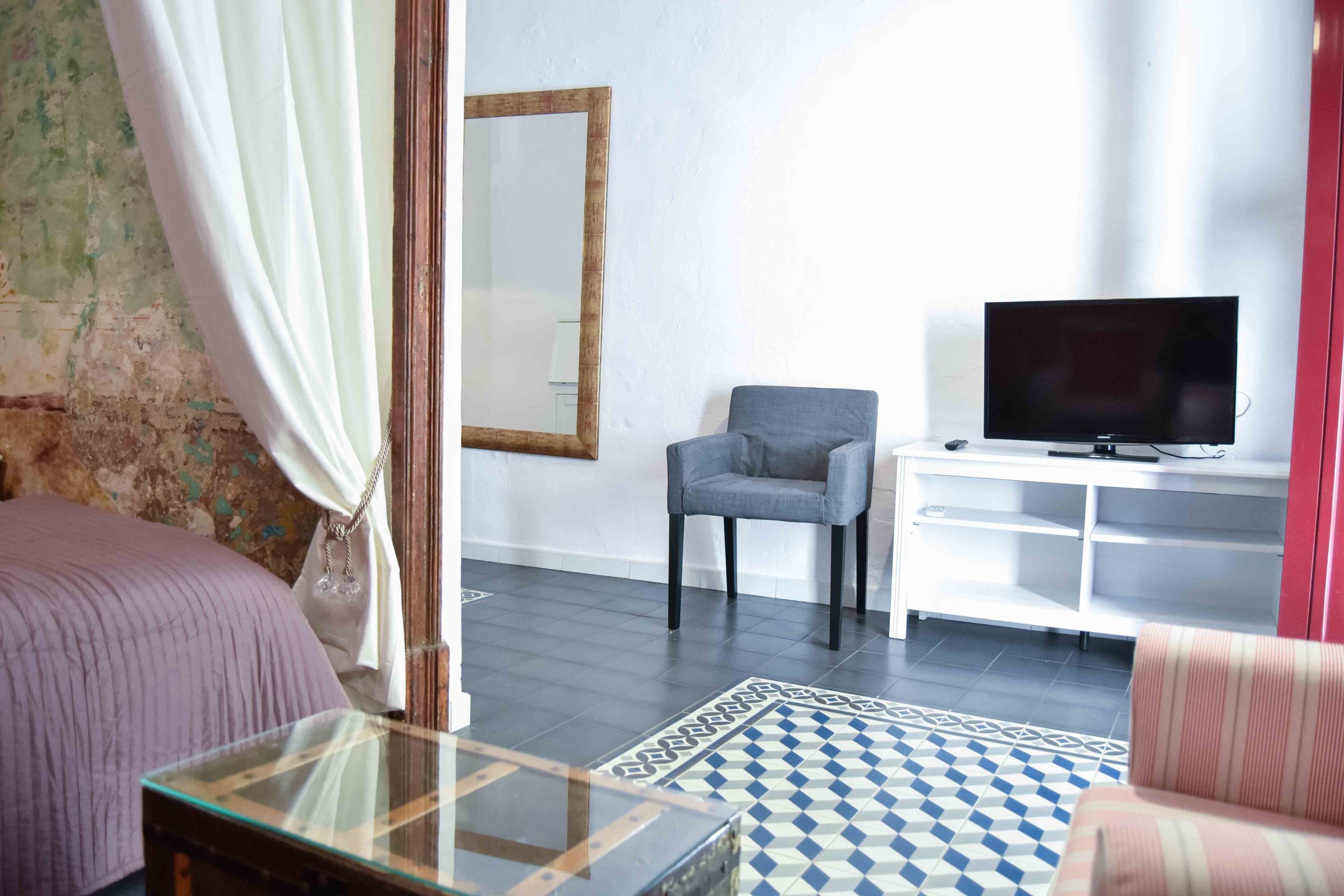 Fonollar - Charming apartment for rent in Barcelona - Living room