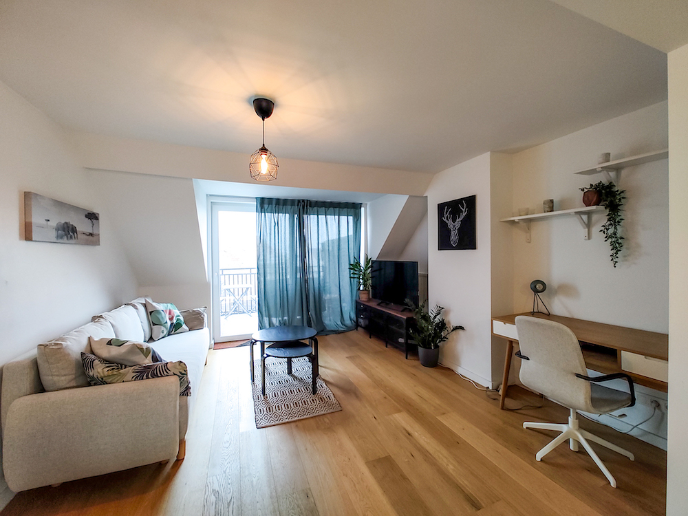 Paduwa Furnished apartment for expats in Brussels living room salon