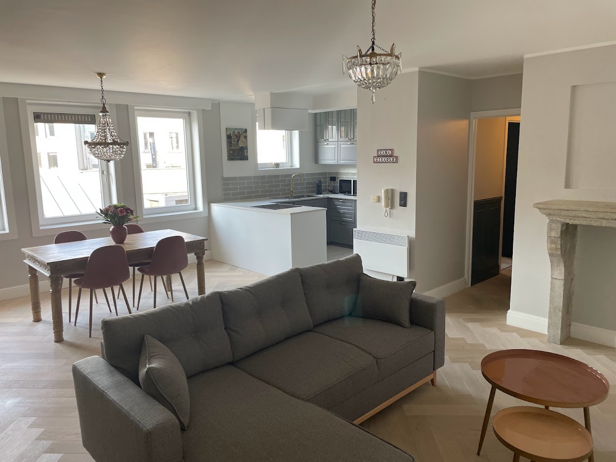 Living room apartment for rent in Ghent 1